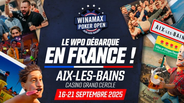 Destination Aix-les-Bains pour le Winamax Poker Open (WPO), en septembre 2025.